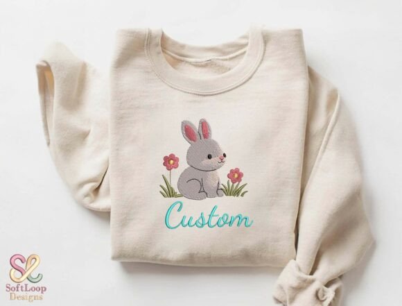 Charming Bunny for Personalized Nursery Embroidery