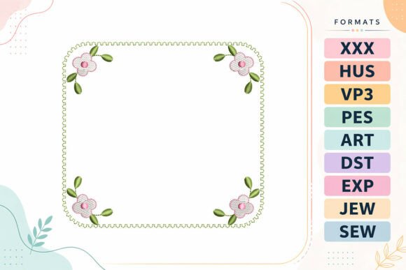 Charming Floral Scalloped Frame for Seasonal Use