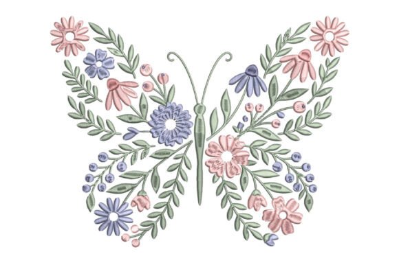Floral Butterfly Embroidery Design Review