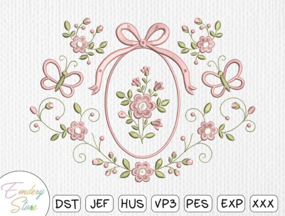 Floral Oval Frame Embroidery: A Designer's Review