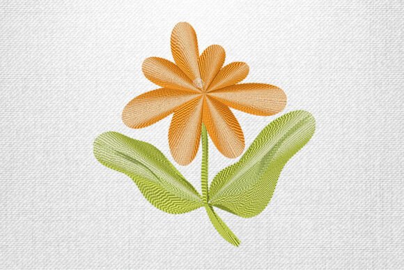 Orange Blossom: A Cheerful and Elegant Embroidery Design