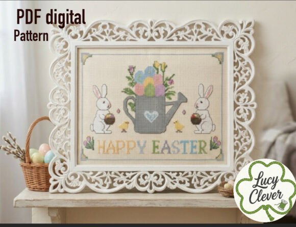Review: Happy Easter Bunny Cross Stitch Pattern