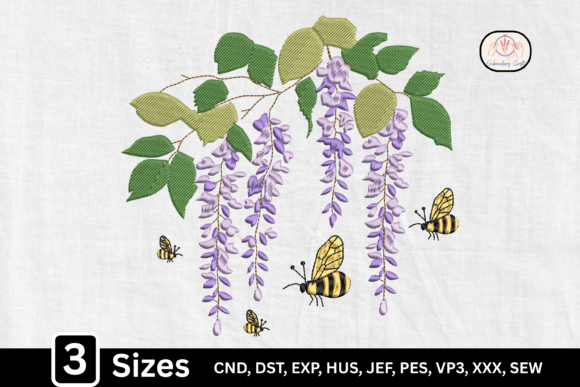 Review of Cute Bee Hanging Wisteria Design